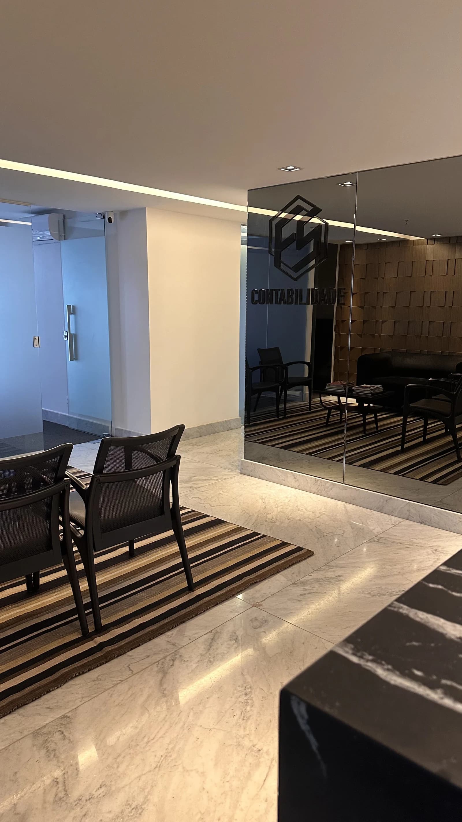 Area de recepcao da FS Contabilidade